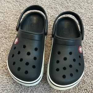 Kids Navy and White Crocs Size 10/11
